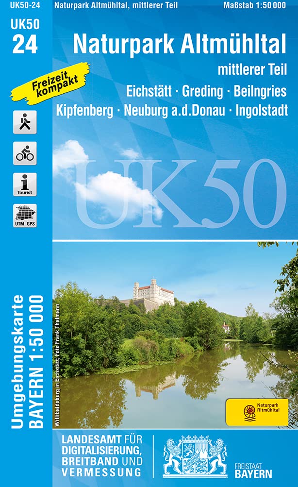 Naturpark Altmühltal mittlerer Teil 1 : 50 000 (UK50-24) Leisure, Home & Garden