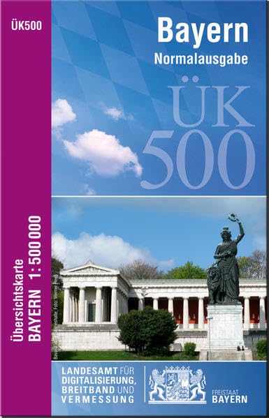Übersichtskarte Bayern 1 : 500 000 Normalausgabe book