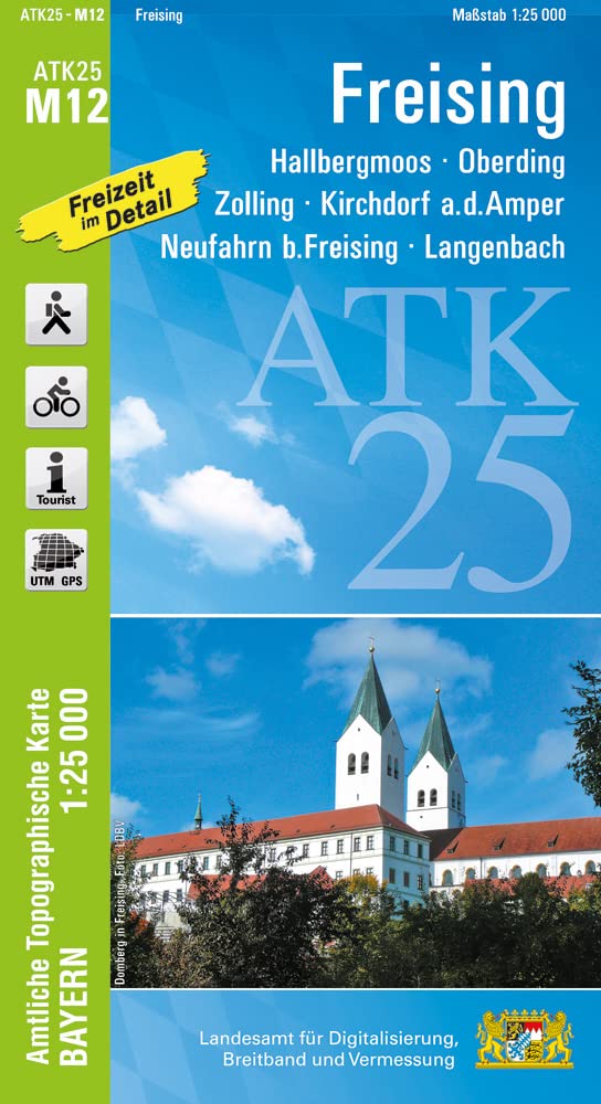 ATK25-M12 Freising (Amtliche Topographische Karte 1:25000): Hallbergmoos, Oberding, Zolling, Kirchdorf a.d.Amper, Neufahrn b.Freising, Langenbach, ... Amtliche Topographische Karte 1:25000 Bayern) Leisure, Home & Garden