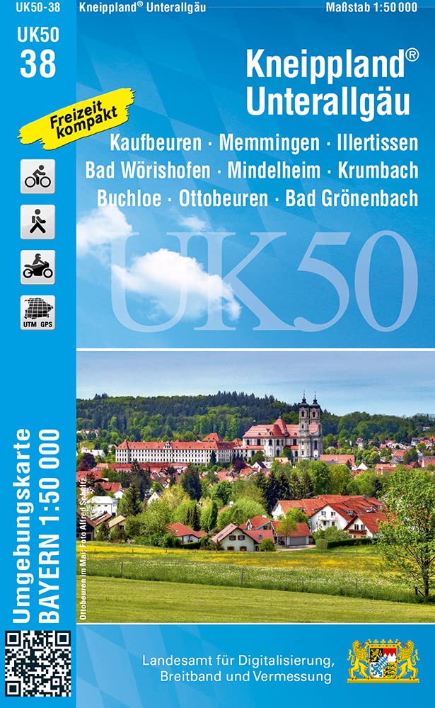 Kneippland Unterallgäu 1 : 50 000 (UK50-38) book