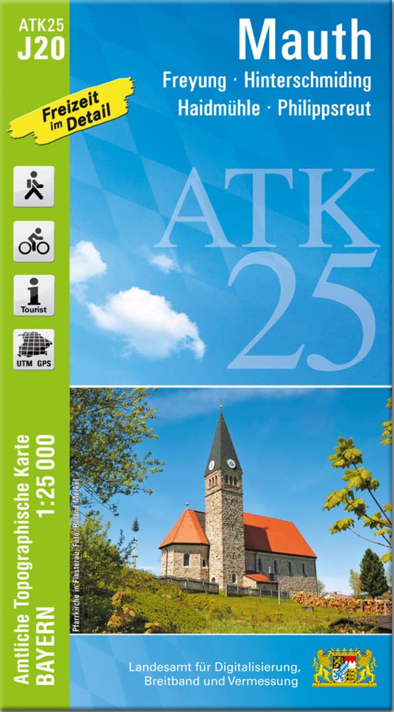 ATK25-J20 Mauth (Amtliche Topographische Karte 1:25000): Freyung, Hinterschmiding, Haidmühle, Philippsreut (ATK25 Amtliche Topographische Karte 1:25000 Bayern) Leisure, Home & Garden