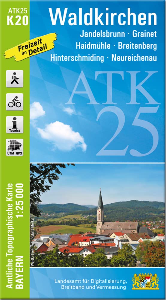 ATK25-K20 Waldkirchen (Amtliche Topographische Karte 1:25000): Jandelsbrunn, Grainet, Haidmühle, Breitenberg, Hinterschmiding, Neureichenau (ATK25 Amtliche Topographische Karte 1:25000 Bayern) Leisure, Home & Garden