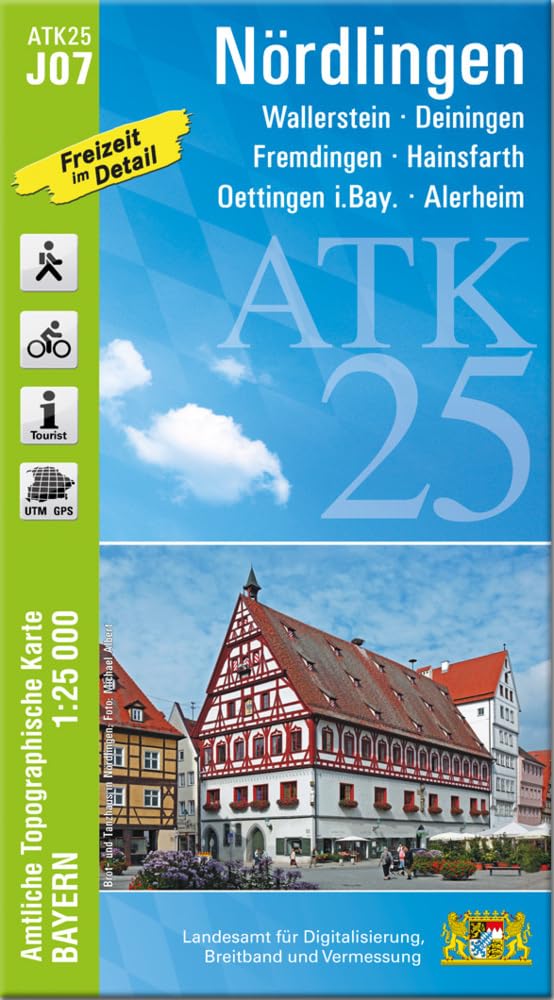 ATK25-J07 Nördlingen (Amtliche Topographische Karte 1:25000) Leisure, Home & Garden