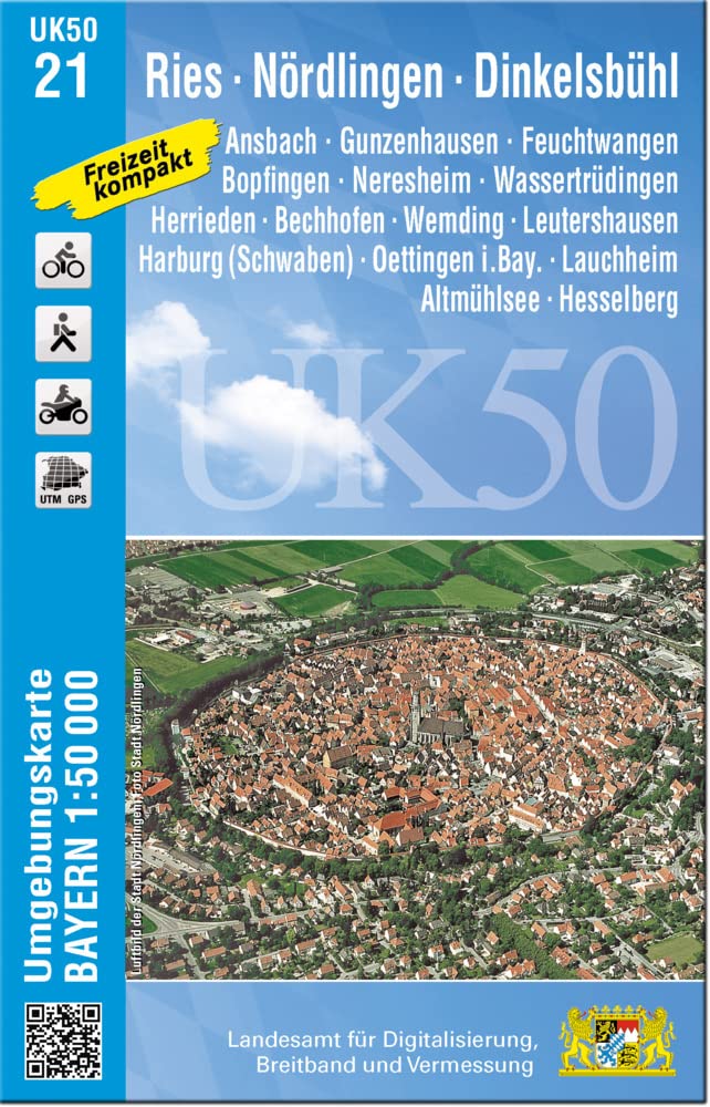 UK50-21 Ries, Nördlingen, Dinkelsbühl Leisure, Home & Garden