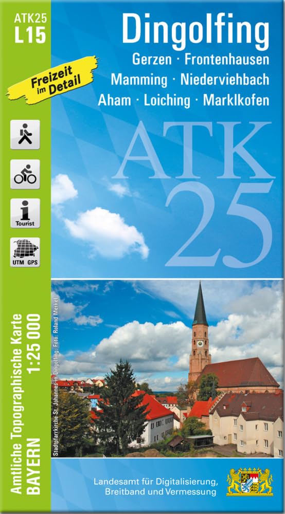 ATK25-L15 Dingolfing (Amtliche Topographische Karte 1:25000): Gerzen, Frontenhausen, Mamming, Niederviehbach, Aham, Loiching, Marklkofen, Gottfrieding ... Amtliche Topographische Karte 1:25000 Bayern) Leisure, Home & Garden