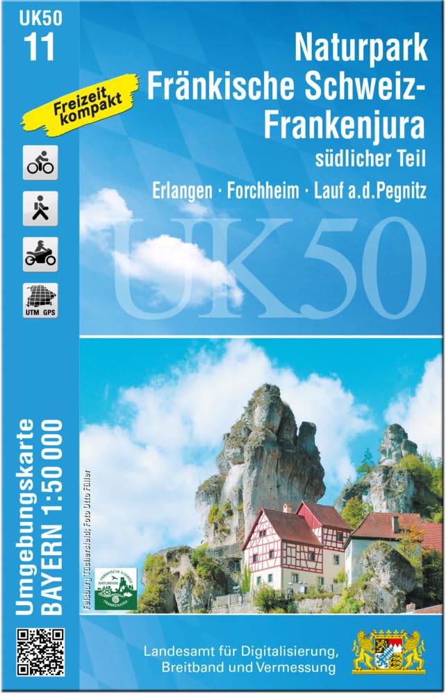 UK50-11 Naturpark Fränkische Schweiz - Frankenjura südlicher Teil Leisure, Home & Garden