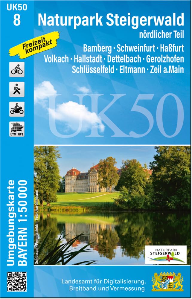UK50-8 Naturpark Steigerwald, nördlicher Teil Leisure, Home & Garden