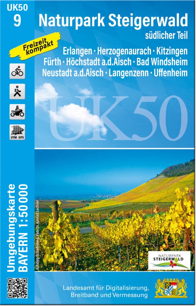 UK50-9 Naturpark Steigerwald, südlicher Teil Leisure, Home & Garden