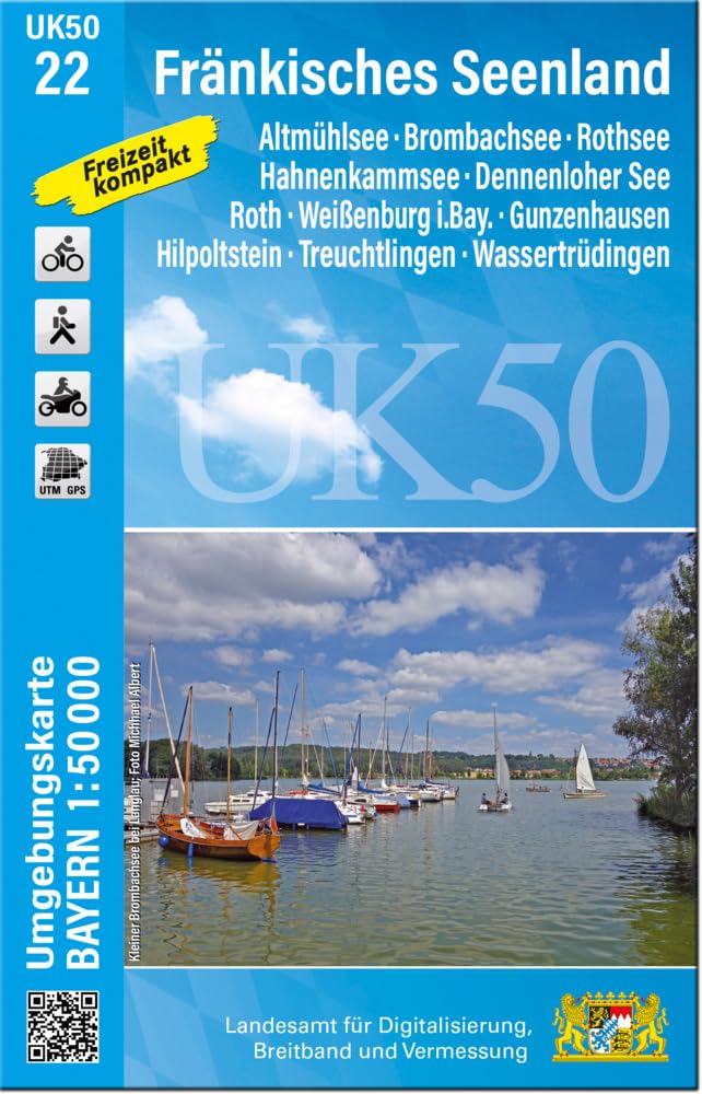 UK50-22 Fränkisches Seenland Leisure, Home & Garden Books