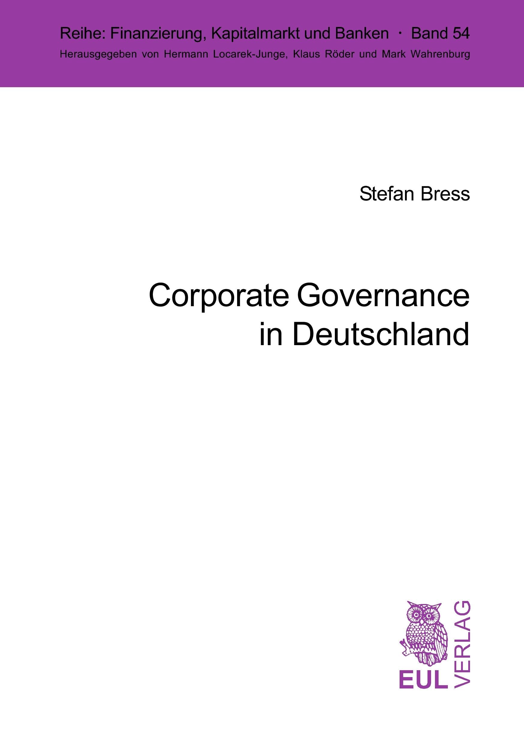 Corporate Governance in Deutschland book