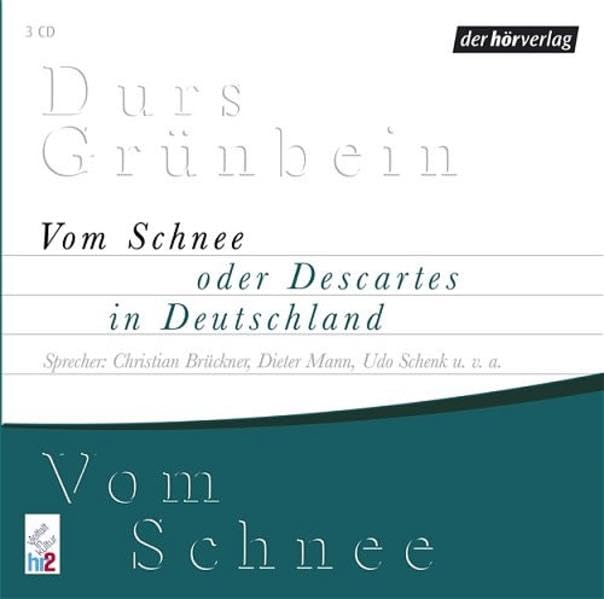 Vom Schnee oder Descartes in Deutschland: Hörspiel Poetry