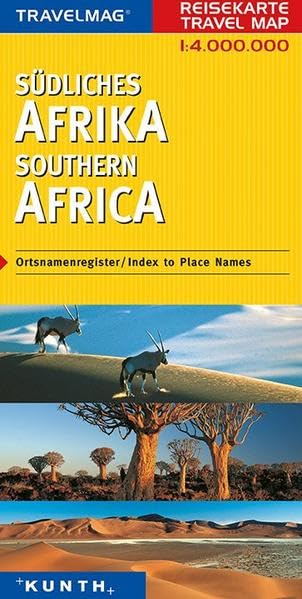 KUNTH Reisekarte Südliches Afrika 1 : 4 000 000 book