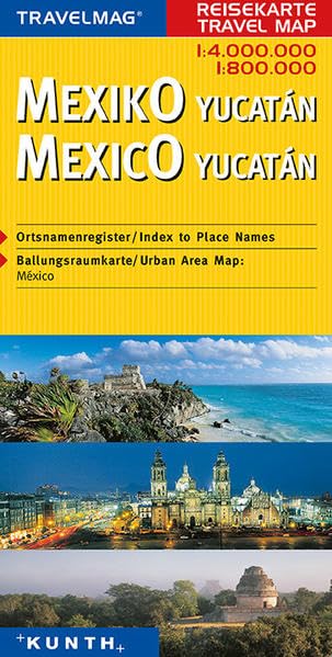Reisekarte : Mexiko / Yucatán Leisure, Home & Garden