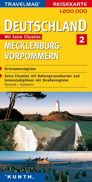 Deutschland 2: Mecklenburg-Vorpommern: 1:200000 (KUNTH Reisekarten) Leisure, Home & Garden