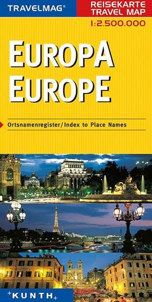 Kunth Reisekarte Europa 1 : 2 500 000 Leisure, Home & Garden