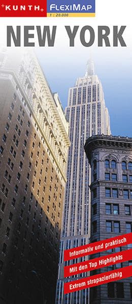 KUNTH FlexiMap New York  1 : 20 000 Leisure, Home & Garden