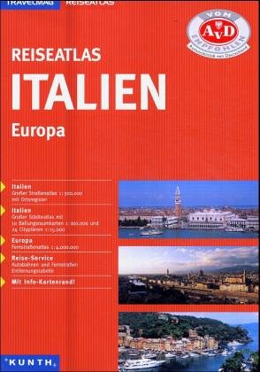 Travelmag Reiseatlas Italien - 1: 300 000. Europa 1: 4 000 000 - Mit Info-Kartenrand Books