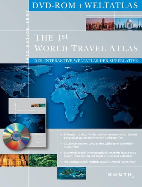 The 1st World Travel Atlas : DVD-Rom + Weltatlas Hobbies & Leisure