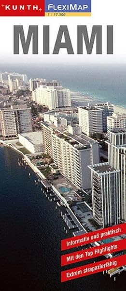 KUNTH FlexiMap Miami 1:16500: 1:16500 Leisure, Home & Garden