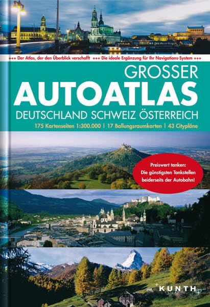 Großer Autoatlas Deutschland, Schweiz, Österreich (KUNTH Autoatlanten) Leisure, Home & Garden