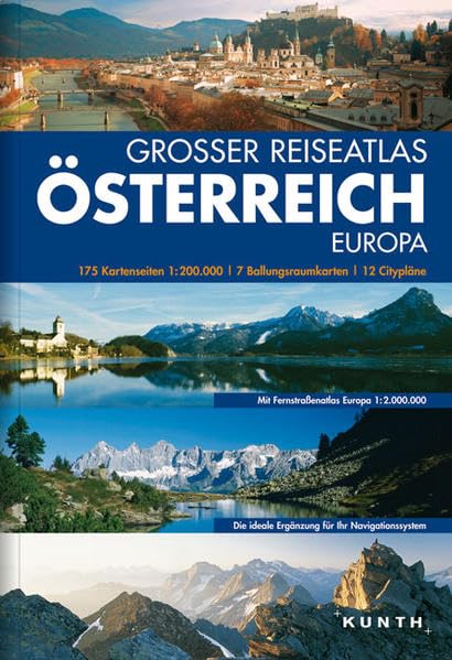 Großer Reiseatlas Österreich, Südtirol, Europa: Großer Straßenatlas 1:215000: 1:200000 (mit Europa) Leisure, Home & Garden