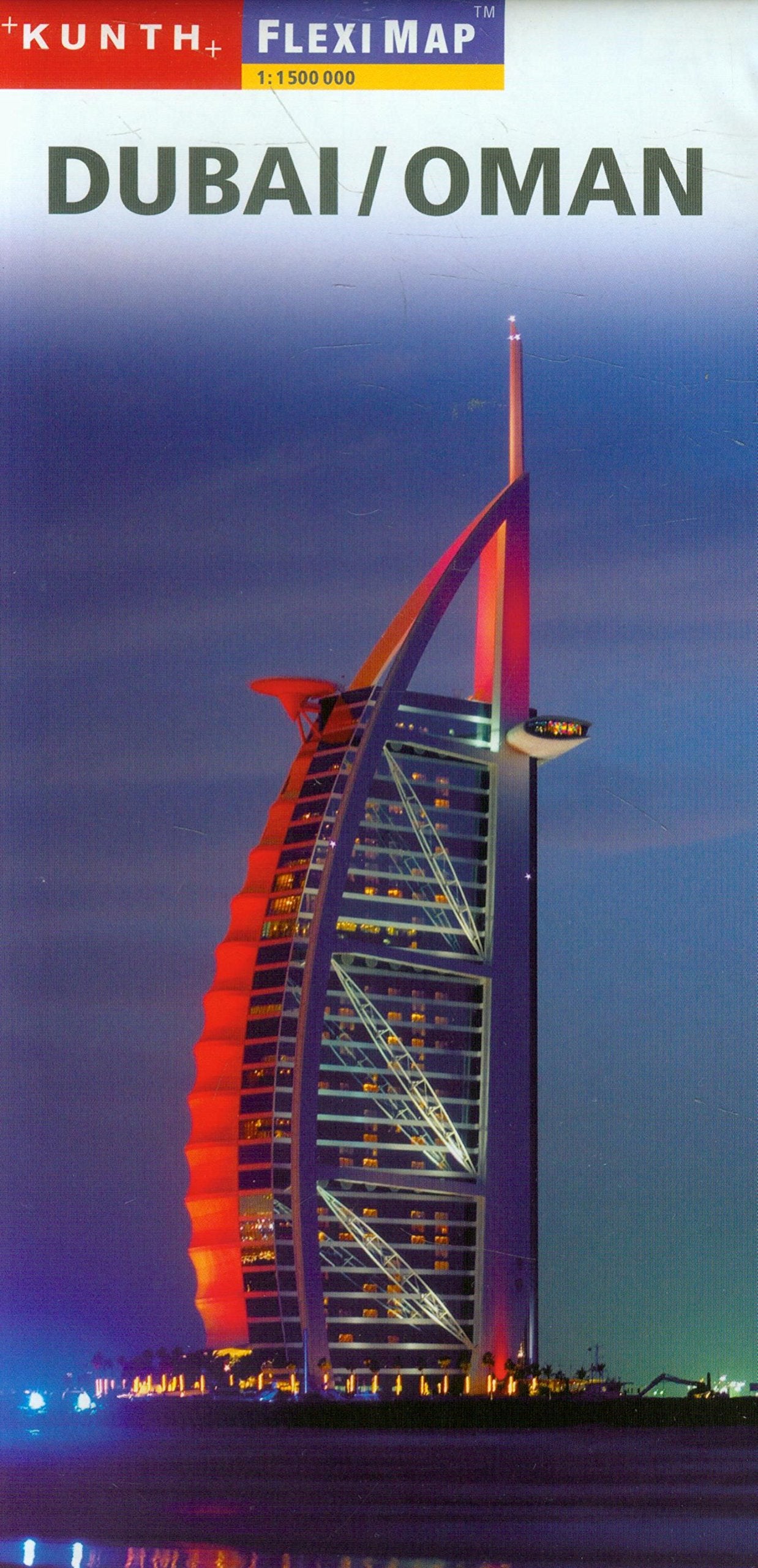 KUNTH FlexiMap Dubai / Oman 1 : 1 500 000 Leisure, Home & Garden