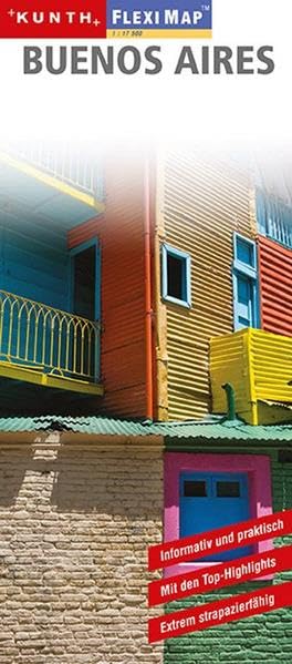KUNTH FlexiMap Buenos Aires 1:17500: 1:17500 Leisure, Home & Garden