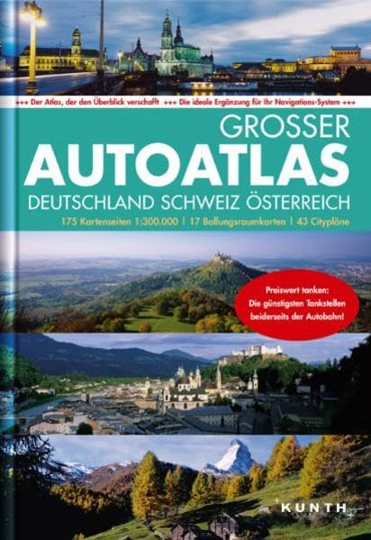 Großer Autoatlas Deutschland/Schweiz/Österreich 2012/2013: 1:300.000 (KUNTH Autoatlanten) Leisure, Home & Garden