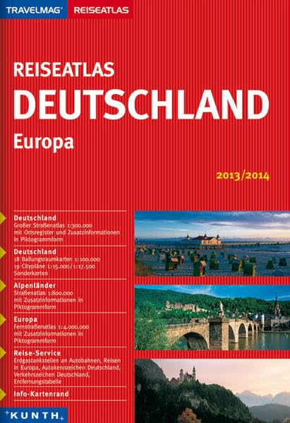 KUNTH Reiseatlas Deutschland/Europa 2013/2014 (KUNTH Reiseatlanten) Leisure, Home & Garden