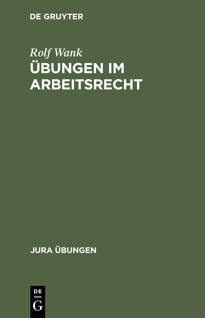 Product Image: Übungen im Arbeitsrecht