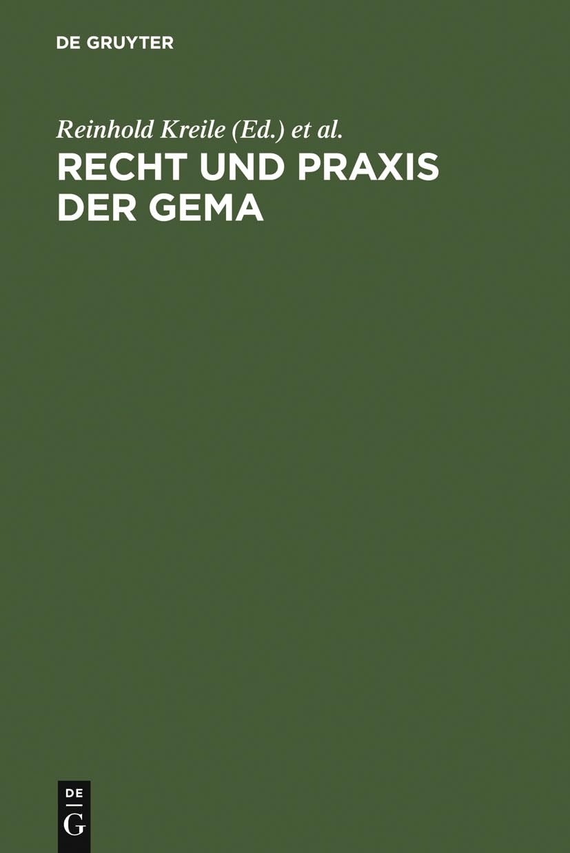 Recht und Praxis der GEMA Law
