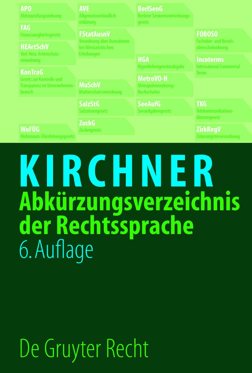 Abkürzungsverzeichnis der Rechtssprache Law