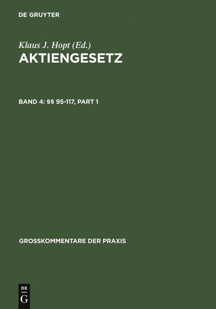 §§ 95-117: Band 4: §§ 95-117 (Großkommentare der Praxis) Law