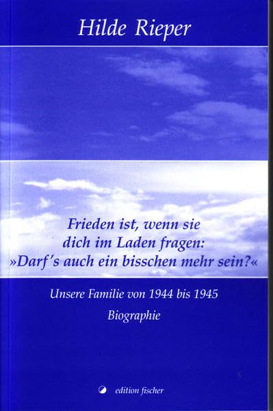 Frieden ist, wenn sie dich im Laden fragen: "Darf's auch in bisschen mehr sein?" Fiction