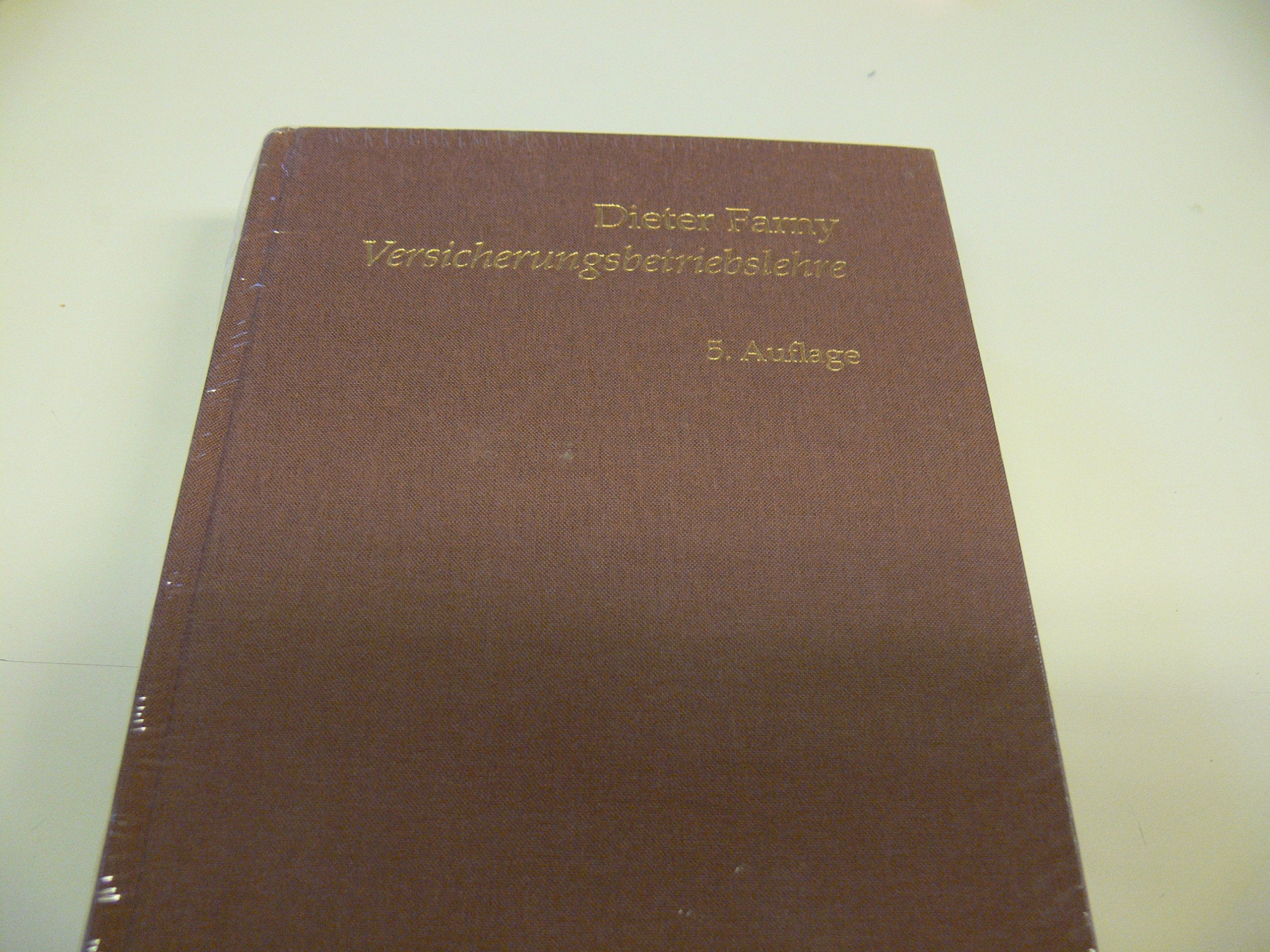 Versicherungsbetriebslehre Law