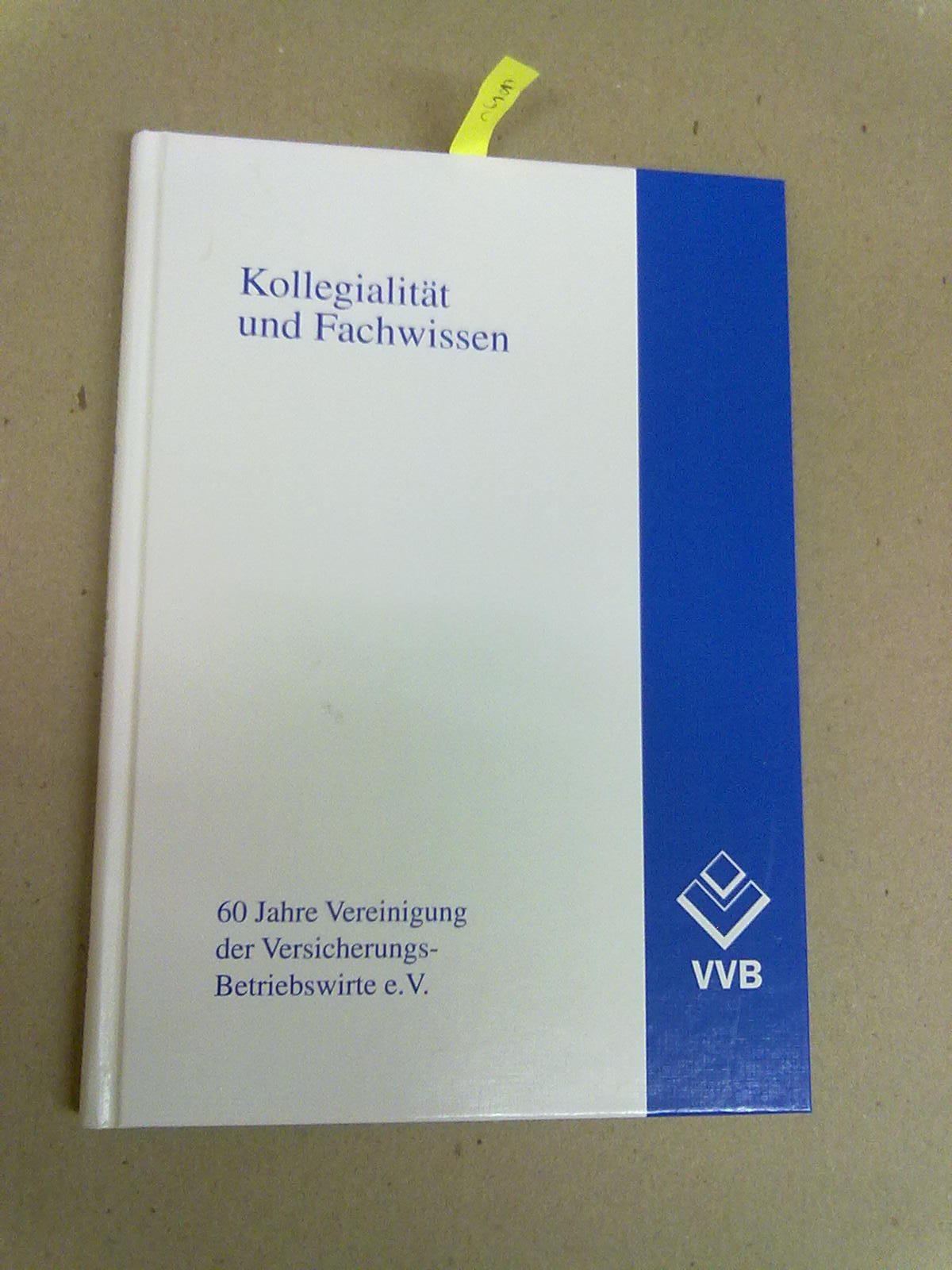 Kollegialität und Fachwissen: 60 Jahre Vereinigung der Versicherungs-Betriebswirte e.V. Law
