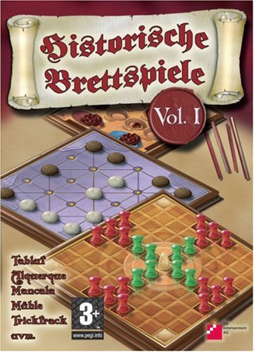Historische Brettspiele, CD-ROM Tablat, Alquerque, Mancala, Mühle, Tricktrak u.v.m. Für Windows 98 SE, ME, 2000, XP PC