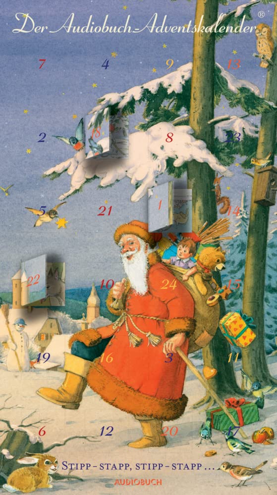 Stipp-stapp, stipp-stapp... . Der Audiobuch-Adventskalender. 24 Märchen, Gedichte und Lieder zum Advent. 1 CD im hochformatigen Digipak Lifestyle