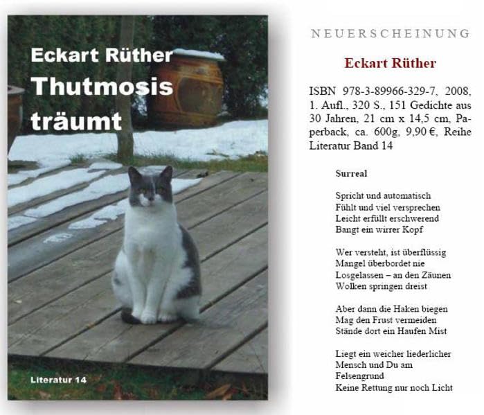 Thutmosis träumt (Literatur) Poetry