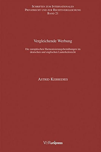Vergleichende Werbung Law Books