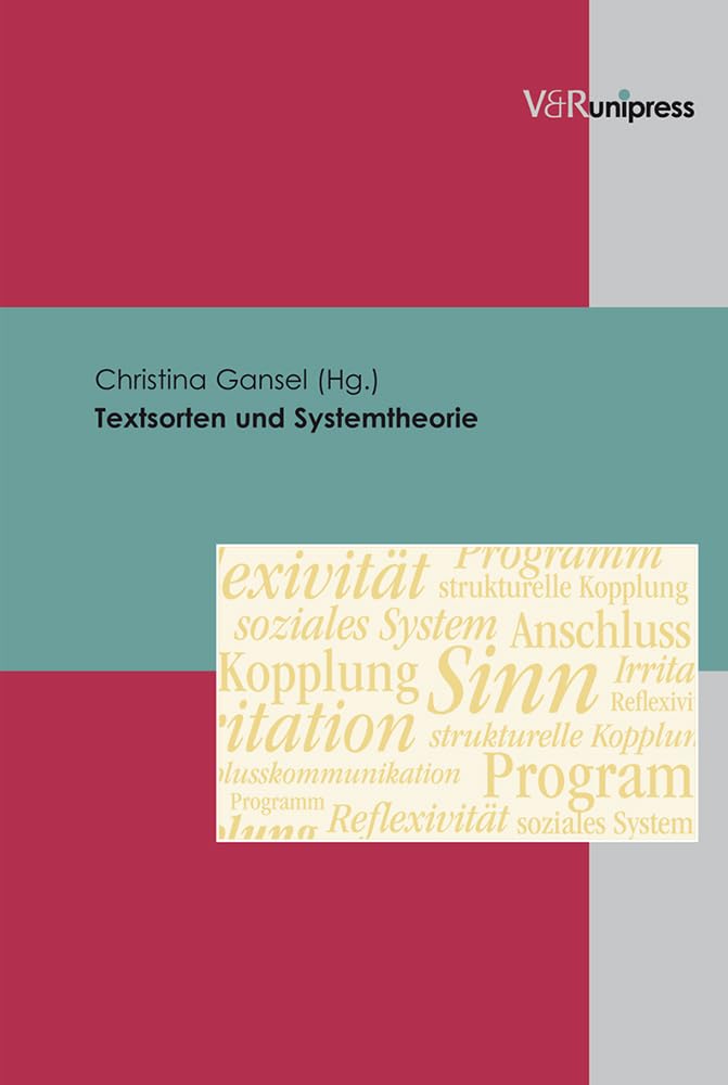 Product Image: Textsorten und Systemtheorie