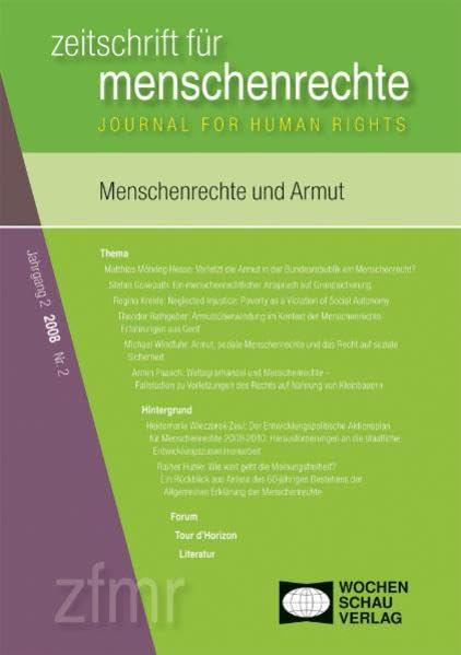 Menschenrechte und Armut (Zeitschrift für Menschenrechte) Law