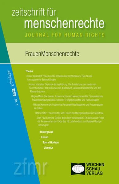 FrauenMenschenrechte Zeitschrift für Menschenrechte (zfmr) Law