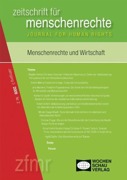Menschenrechte und Wirtschaft: Zeitschrift für Menschenrechte 2/2009 Law