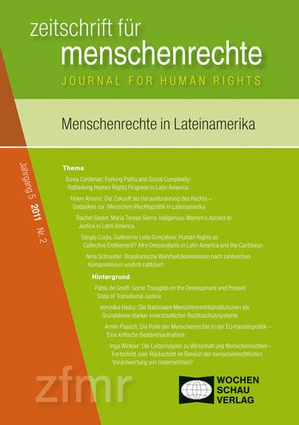 Menschenrechte und Lateinamerika: Zeitschrift für Menschenrechte 2/2011 Social Sciences