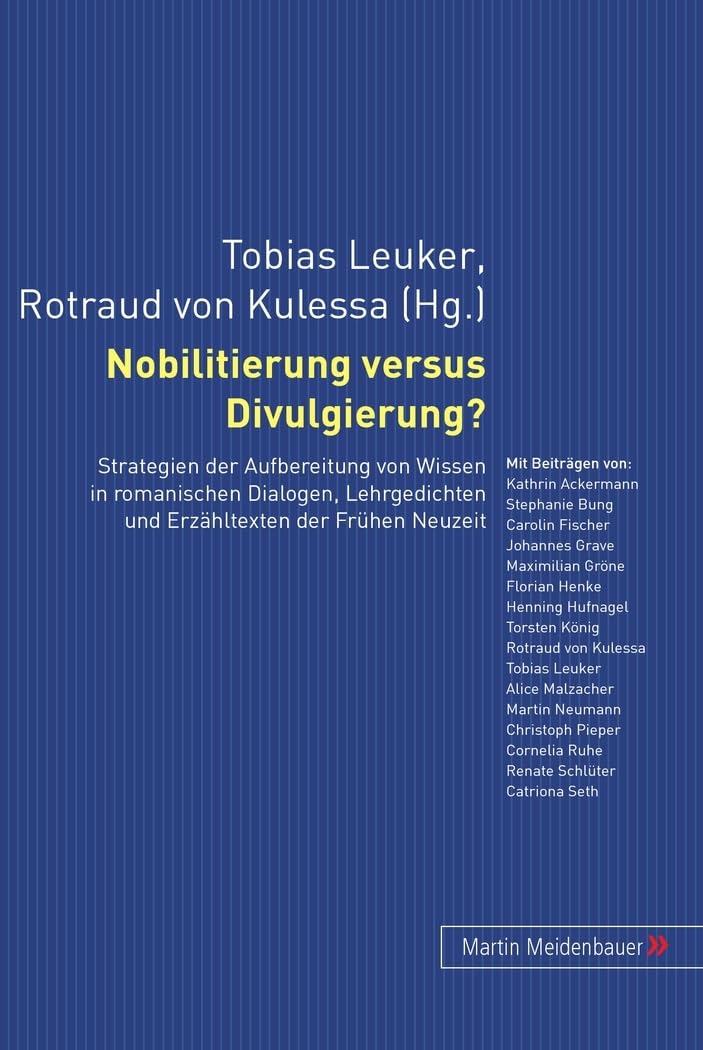 Nobilitierung versus divulgierung? book
