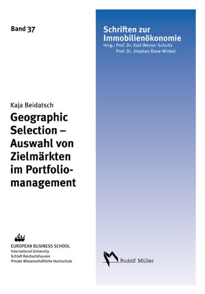 Geographic Selection - Auswahl von Zielmärkten im Portfoliomanagement. Law