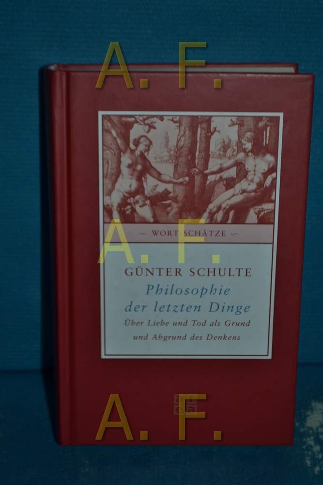 Philosophie der letzten Dinge book