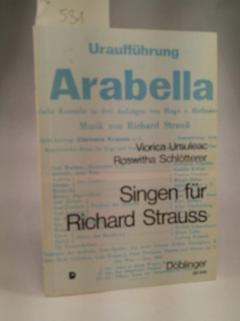 Singen für Richard Strauss: Erinnerungen und Dokumente (Livre en allemand) book