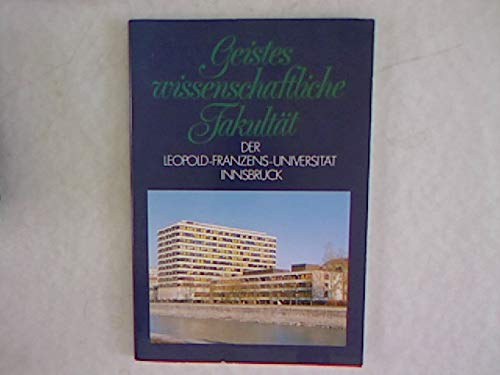 Geisteswissenschaftliche Fakultät der Leopold-Franzens-U... Book book